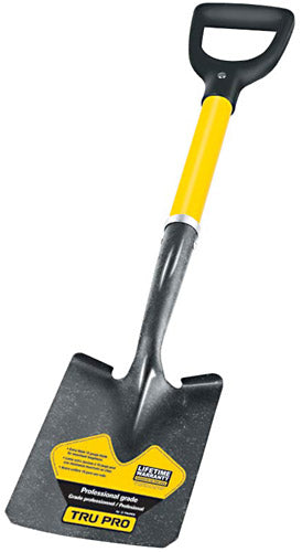 PALA CAJUELERA CUADRADA, PUÑO 'D', MANGO FIBRA DE VIDRIO