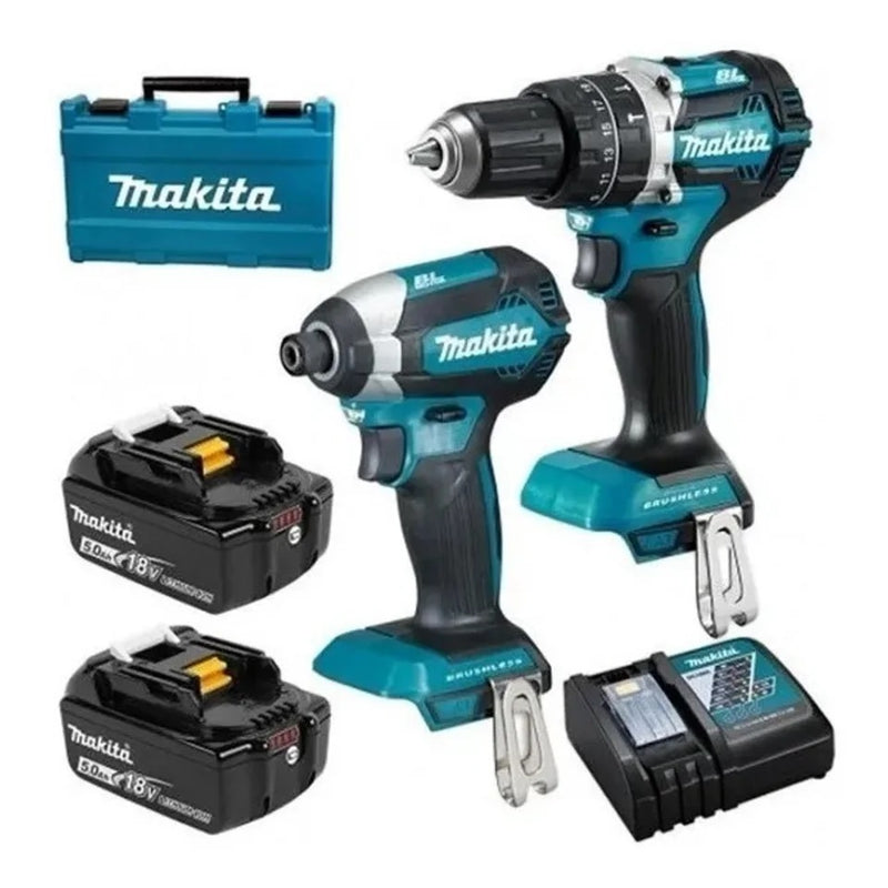 COMBO 18V, LXT, "BL", ROTOMARTILLO Y ATORNILLADOR DE IMPACTO, 2 BAT. 5.0 Ah, CARGADOR Y ESTUCHE