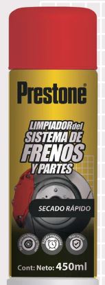 LIMPIADOR DE SISTEMA DE FRENOS Y PARTES 450ML PRESTONE