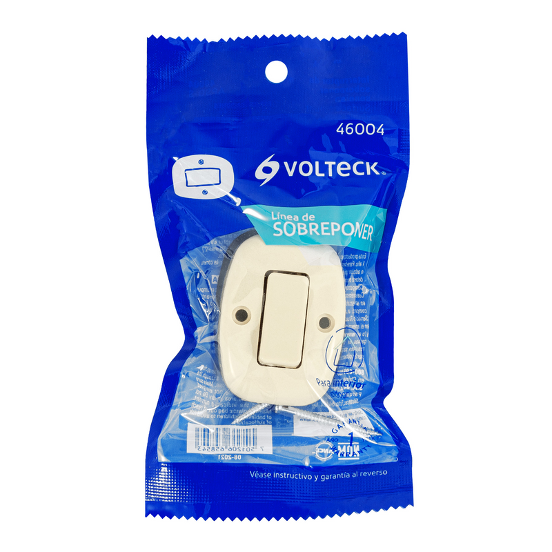 APAGADOR DE SOBREPONER, SENCILLO, VOLTECK