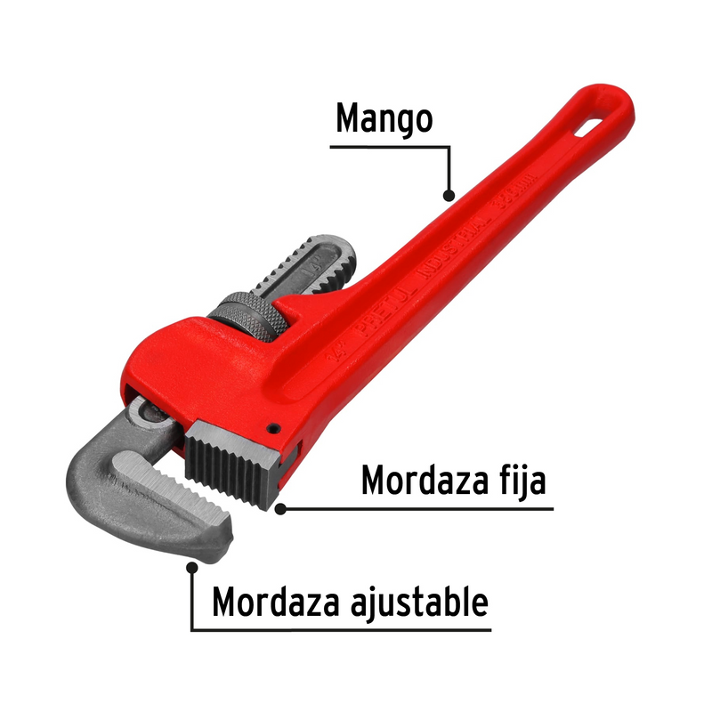 LLAVE P/TUBO STILLSON DE 14", PRETUL