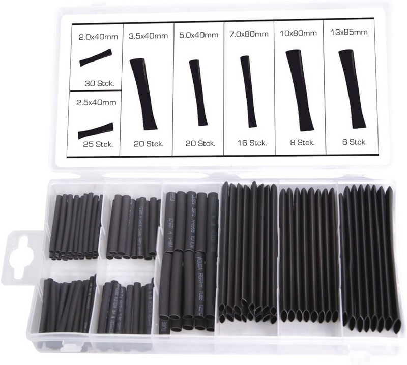 JUEGO DE 127 PIEZAS DE TUBO TERMOENCOGIBLE PARA CABLEADO
