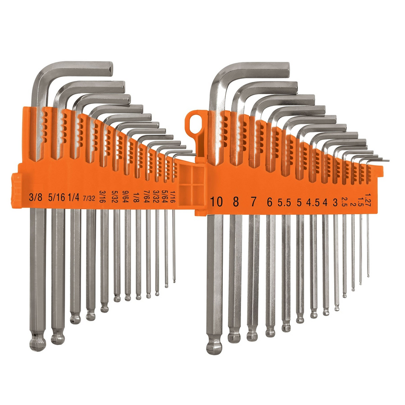 JUEGO DE 25 LLAVES ALLEN STANDARD Y MILIMTRICAS C/ESTUCHE