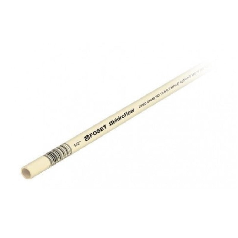 TUBO HIDRAULICO DE CPVC, 3M, 1/2", RD 13.5