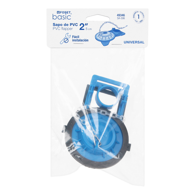 SAPO DE PVC PARA TANQUE BAJO CON CADENA