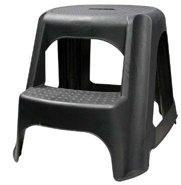 BANCO (TABURETE) DE PLASTICO 2 ESCALONES NEGRO BYP