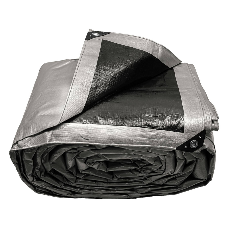 LONA GRIS REFORZADA 9 X 14 M TRUPER