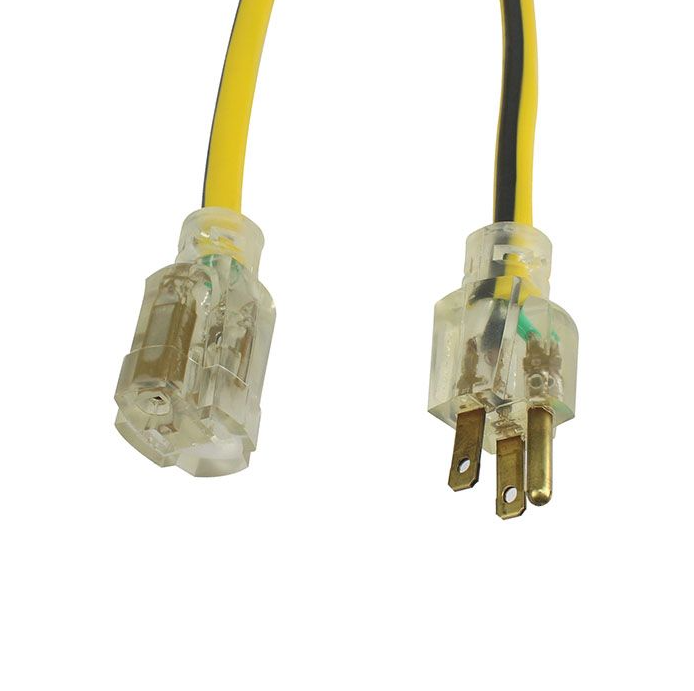 EXTENSION ELECTRICA DE 4.6 MTS, CALIBRE 14, USO RUDO, ATERRIZADA