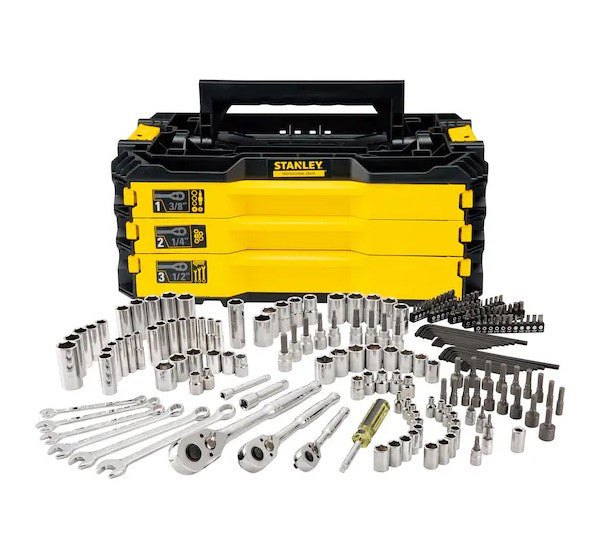 JUEGO DE HERRAMIENTAS MECANICAS 203 PZ STANLEY