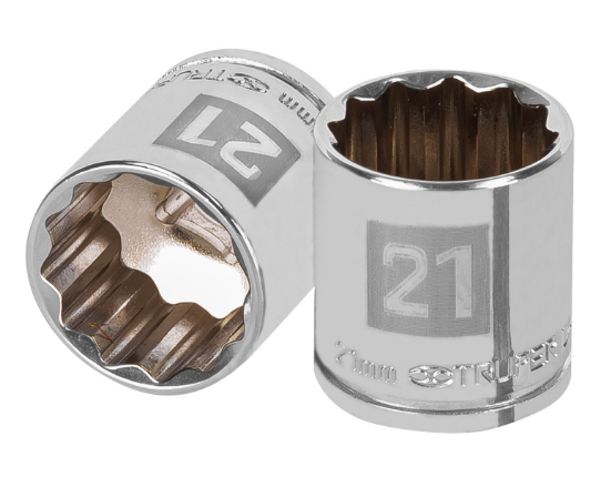 DADO DE 21 mm, CUADRO DE 3/8", 12 PUNTAS, D-3821-M