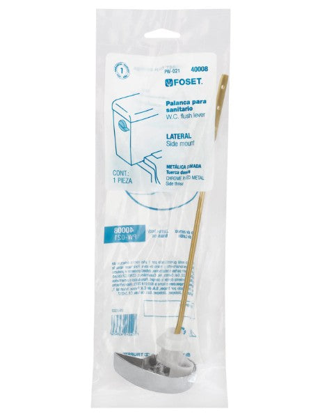 PALANCA LATERAL METALICA CROMADA P/WC FOSET