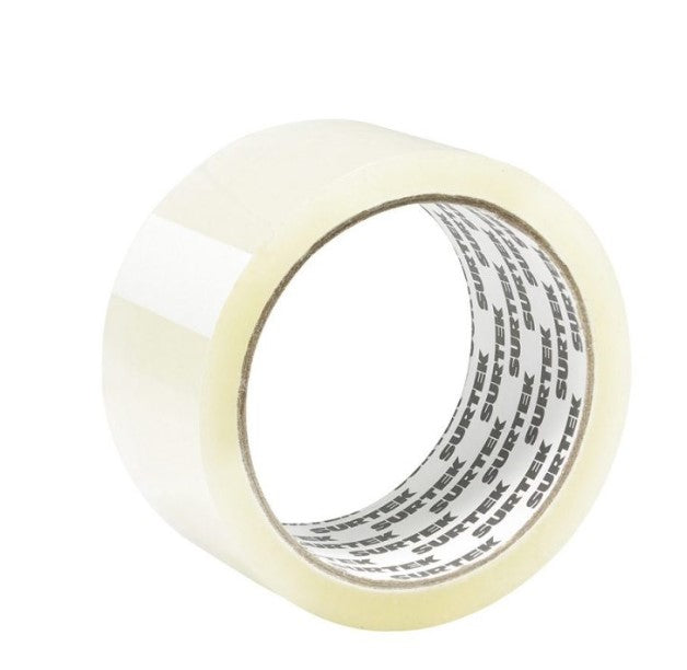CINTA TRANSPARENTE HOT MELT P/EMPACAR 2" X 50 M SURTEK