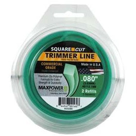 HILO PARA DESBROZADORA .080 SQUARE 40FT GREEN CH.