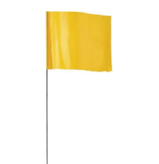 BANDERA DE ESTACA 3-1/2" AMARILLA EMPIRE 100 PACK