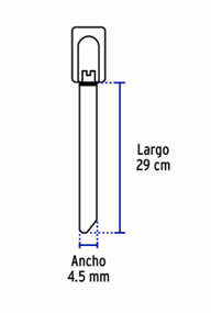 CINCHO DE 29 CM ACERO INOX 99 LB VOLTECK 10 PZ
