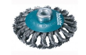 CARDA CIRCULAR CONCAVA DE ALAMBRE TRENZADO 4" 5/8"-11UNC