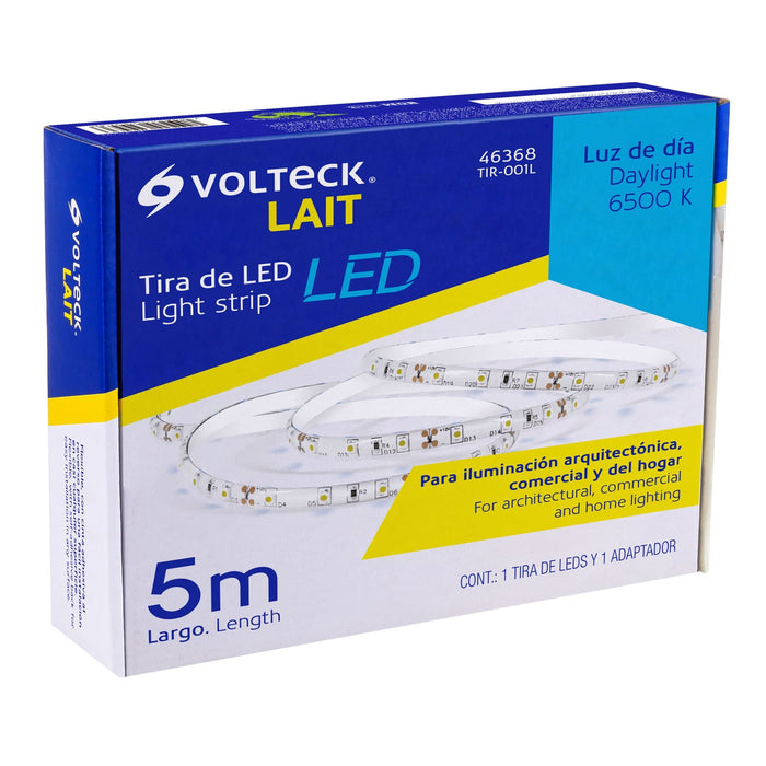 TIRA DE LEDS DE 5 METROS, LUZ DE DIA 24 W