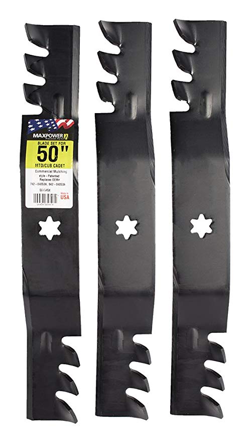 CUCHILLA DE 50" PARA TRACTOR CUB CADET Y MTD, MULCHING MAXPOWER 45X