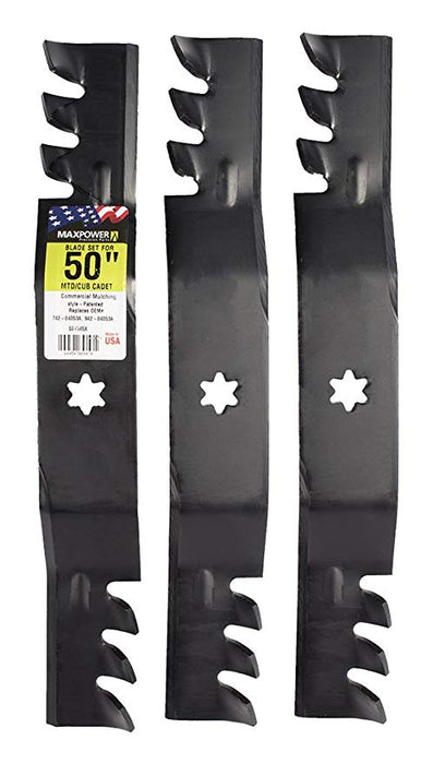 CUCHILLA DE 50" PARA TRACTOR CUB CADET Y MTD, MULCHING MAXPOWER 45X