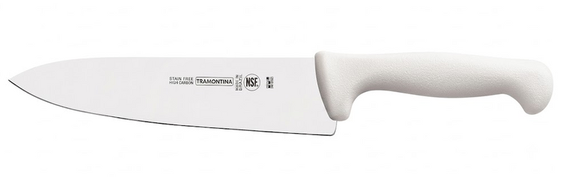CUCHILLO CARNICERO DEL CHEF 10" MANGO BLANCO (PIEZA)