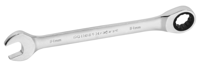 LLAVE COMBINADA CON MATRACA 18 mm TRUPER