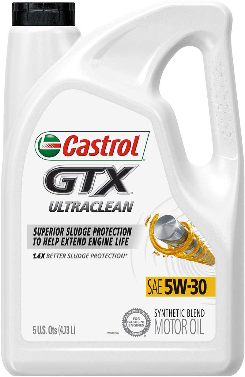 ACEITE PARA MOTOR A GASOLINA, CASTROL ULTRACLEAN SAE 5W-30, 4.73 L