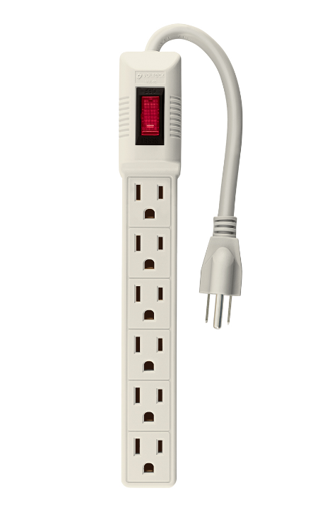 BARRA MULTICONTACTOS DE 6 TOMAS, 16 AWG