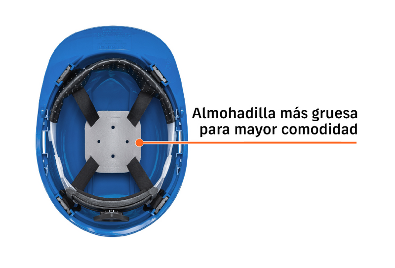 CASCO DE SEGURIDAD COLOR AZUL