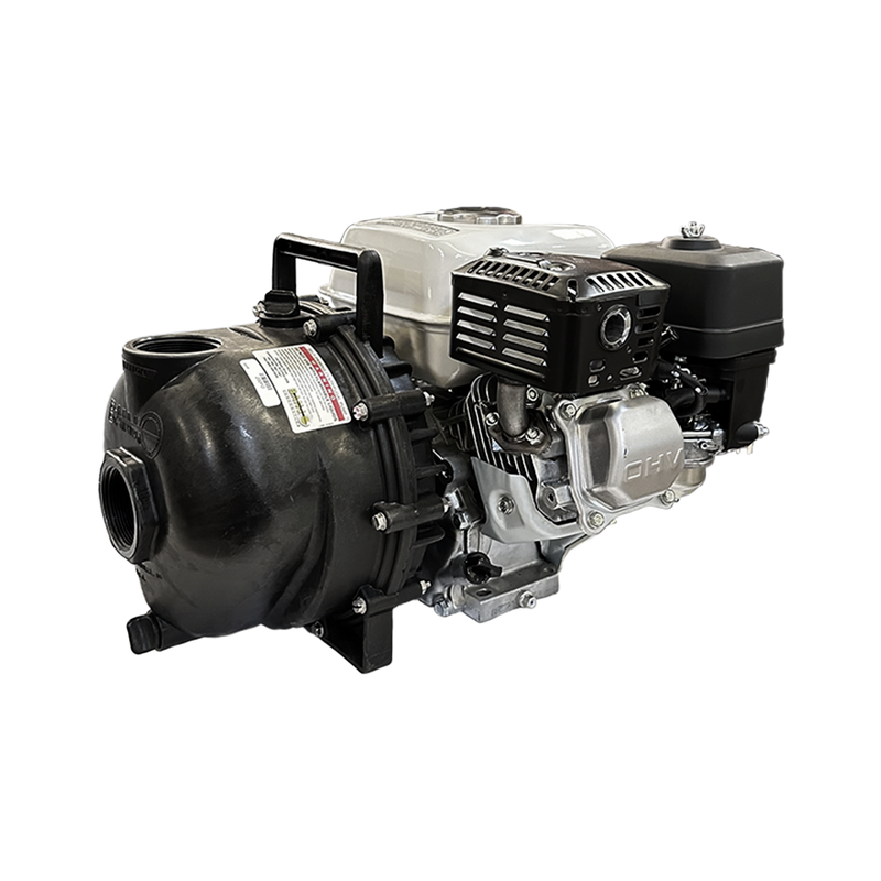 MOTOBOMBA DE 2", A GASOLINA, 5.5 hp, BOMBA BANJO PARA FERTILIZANTES, GP160 HONDA