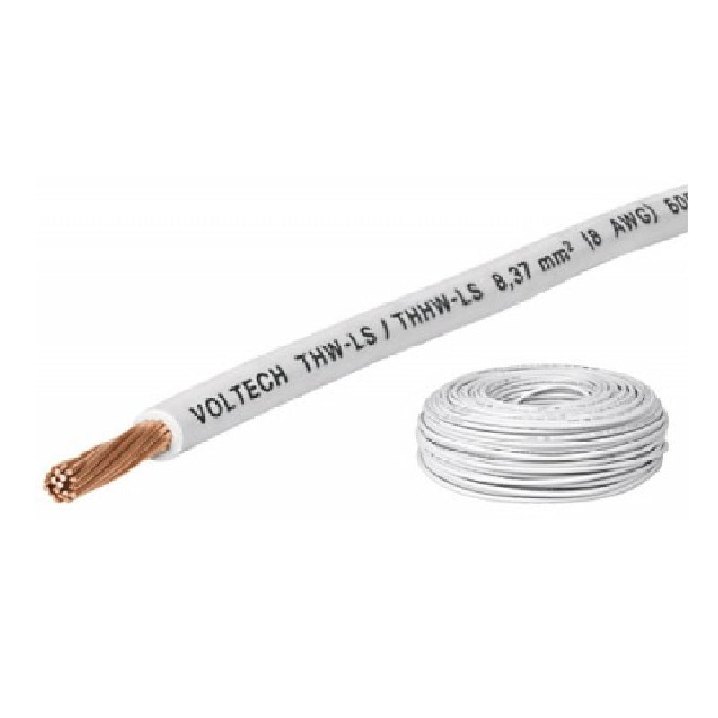 CABLE THHW-LS 8 BLANCO AWG (METRO)