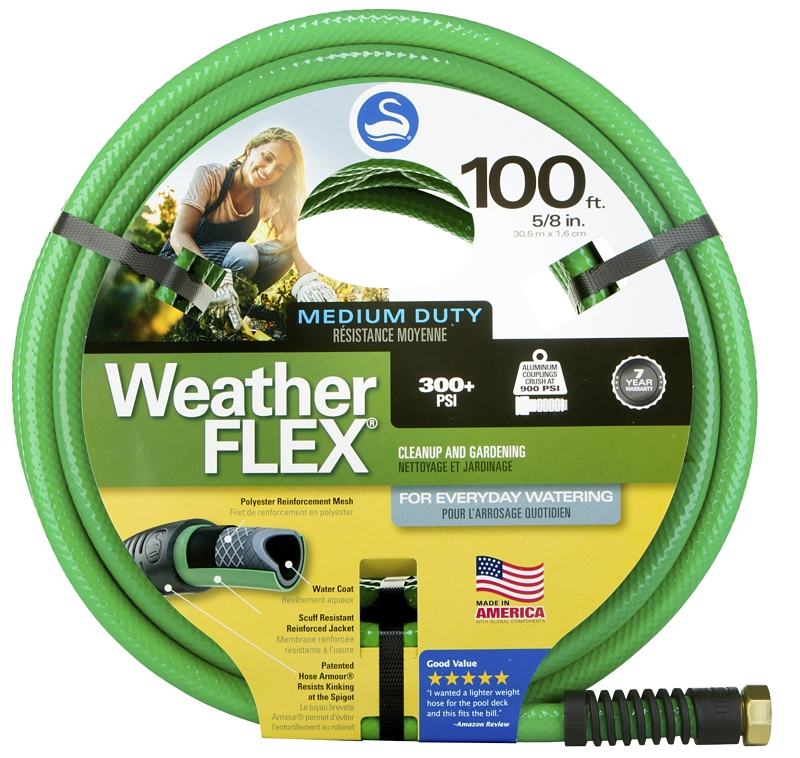 MANGUERA PARA JARDIN 5/8", 30.5 m, 100 ft WEATHERFLEX