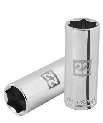 DADO DE 22 mm, CUADRO DE 1/2", 6 PUNTAS LARGO, D-1222-ML