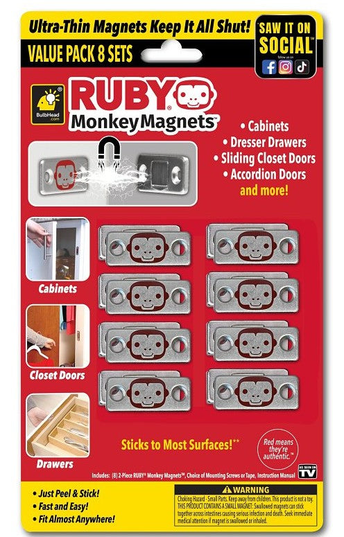 IMANES (MONKEY MAGNETS) PARA CAJONES Y MUEBLES