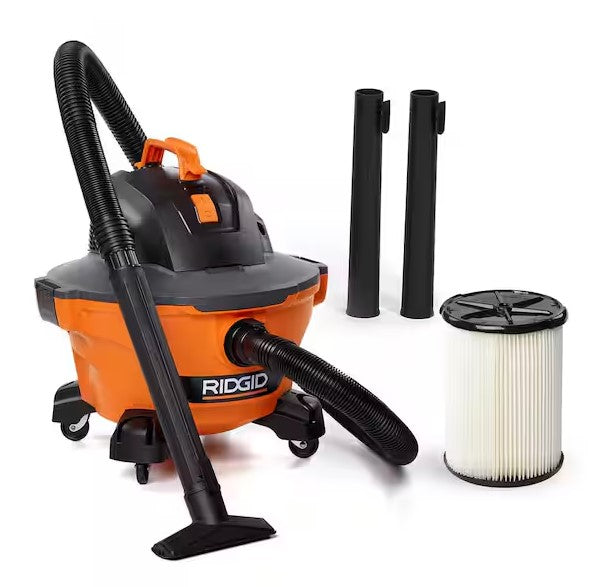 ASPIRADORA ELECTRICA RIDGID, CAPACIDAD DE 6 GALONES MOD. HD06001
