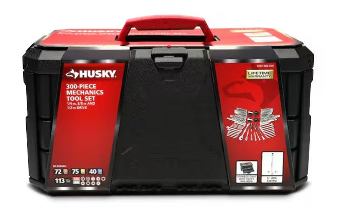 JUEGO DE HERRAMIENTAS HUSKY 300 PIEZAS (1/2,1/4 Y 3/8) SAE, mm