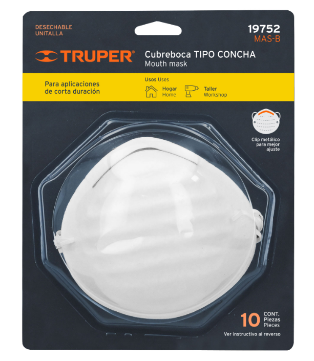 MASCARILLA DESECHABLE PARA POLVO EN BLISTER