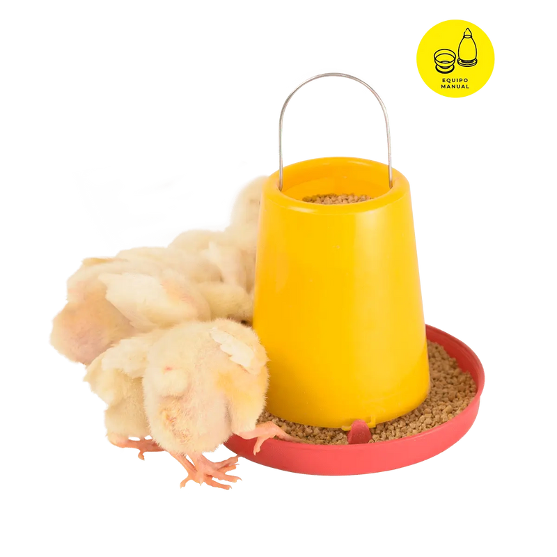 COMEDERO PARA AVES TIPO TOLVA DE 1 KG