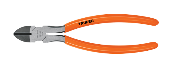 PINZA DE CORTE DIAGONAL 8", MANGO DE VINIL.