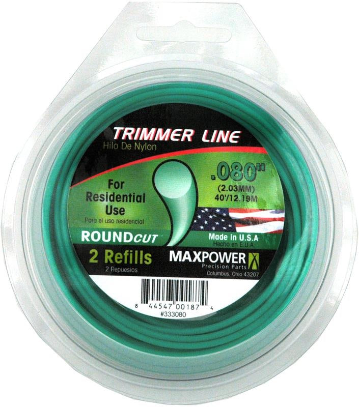 HILO PARA DESBROZADORA .080 ROUND 40FT GREEN CH.