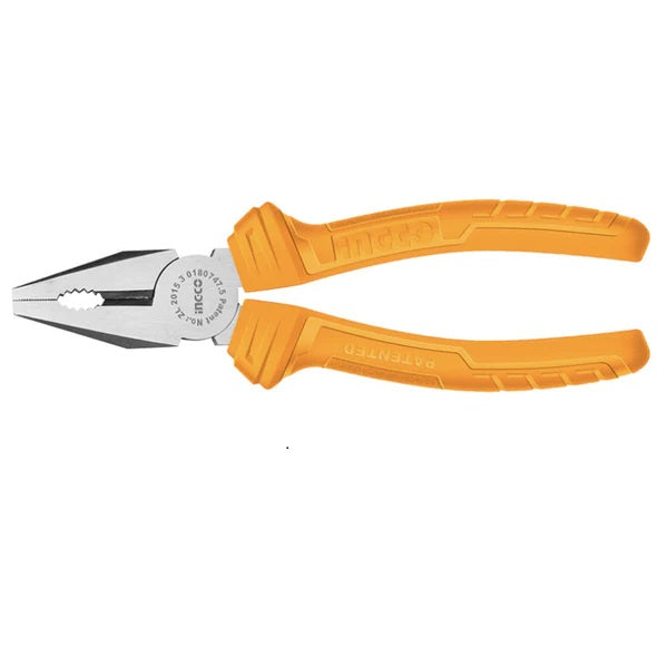 PINZA DE ELECTRICISTA DE 8", MANGO DE PLASTICO AISLADO, INGCO