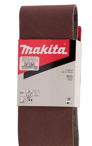 LIJA DE BANDA 4" X 24" G. 100 P/MAD 5 PZAS