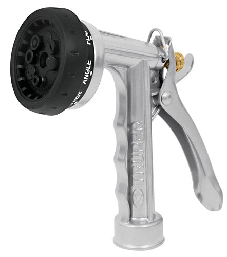 PISTOLA PARA RIEGO MULTIFUNCION, METALICA 8 FUNCIONES