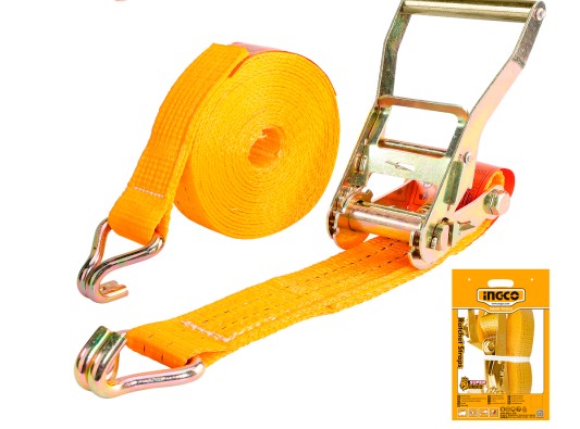 BANDA DE NAILON CON MATRACA, 2 t, 35 mm X 10 M, INGCO