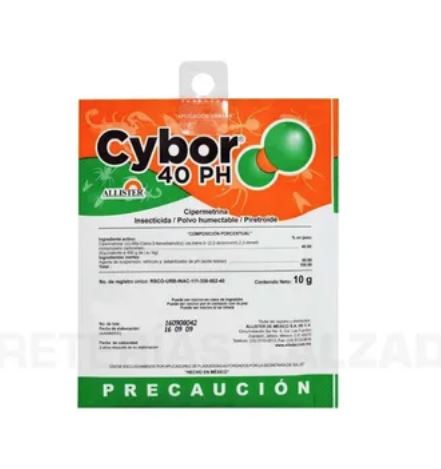 INSECTICIDA CYBOR, PARA JARDIN DE 10G