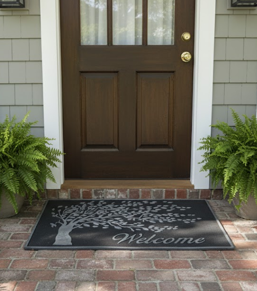 TAPETE PARA EXTERIOR DE GOMA WELCOME 45 X 75 6 mm