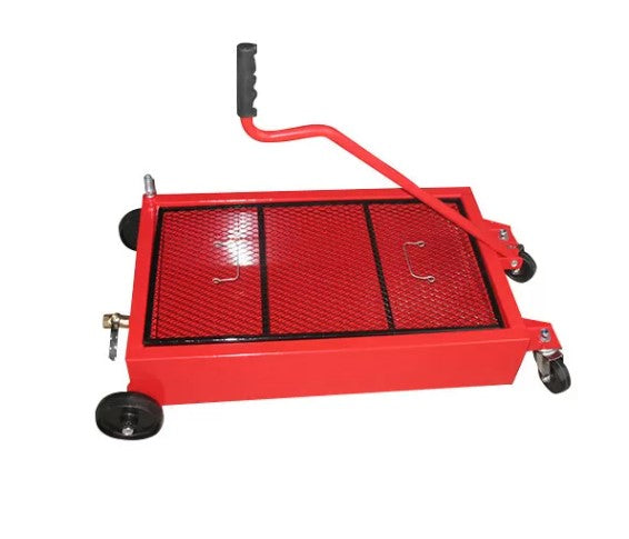 CHAROLA METALICA CON RUEDAS P/CAMBIO DE ACEITE