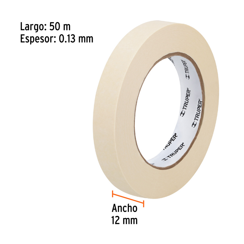 CINTA MASKING, 3/4" X 50 MTS