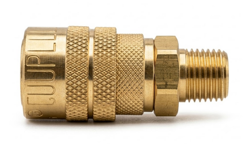 COPLE RAPIDO PARA AIRE, MACHO, 1/4" NPT, MILTON 716