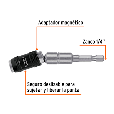 ADAPTADOR MAGNETICO ARTICULADO 4 3/4" P/PUNTAS