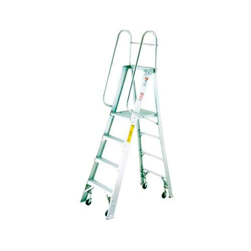 ESCALERA DE ALUMINIO PLATAFORMA  INDISTRIAL PESADO 136 KG, 10'